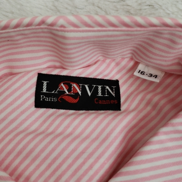 Host Pick🥂 Vintage Lanvin Paris Mens Long-Sleeved Shirt - Picture 3 of 7